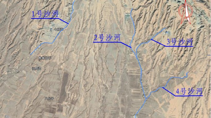 平川區(qū)黃嶠鎮(zhèn)雙鋪村紅山渠沙河河..